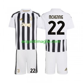 Divisa di Calcio Juventus Weston McKennie 22 Bambino Prima 2026/2027